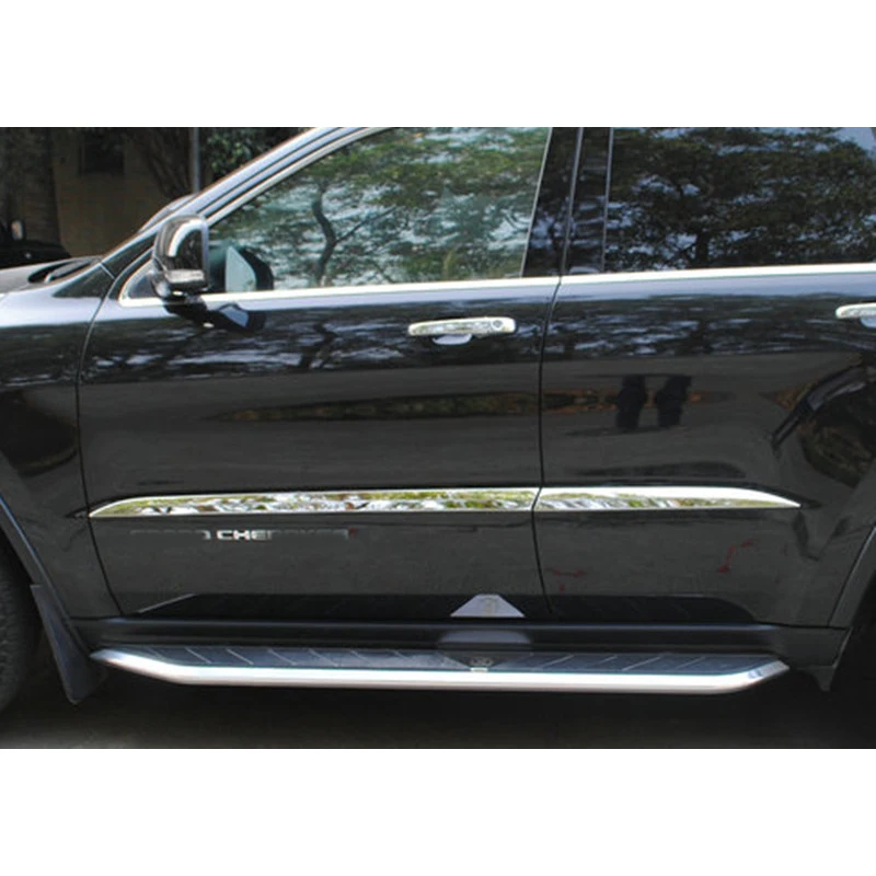 Sansour для JEEP Grand Cherokee 2011 2012 2013 нержавеющая сталь Боковая Дверь Корпус молдинг крышка отделка