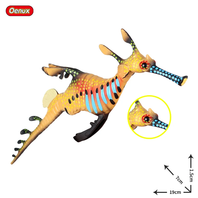 1 piece Oenux Морская жизнь животные Дельфин Краб Акула Модель черепахи экшн-фигурки Океан морской аквариум миниатюрные развивающие игрушки - Цвет: 1 piece