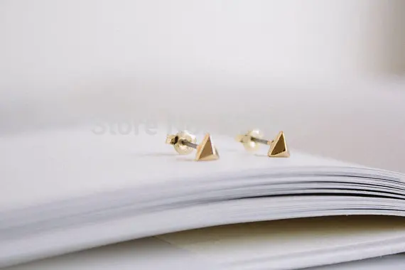 Серьги пусеты Shuangshuo женские геометрические в стиле панк|earrings for women geometric|triangle stud