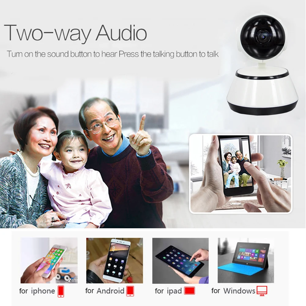 YuBeter Мини 720p беспроводная IP камера безопасности wifi CCTV уход за ребенком Домашние