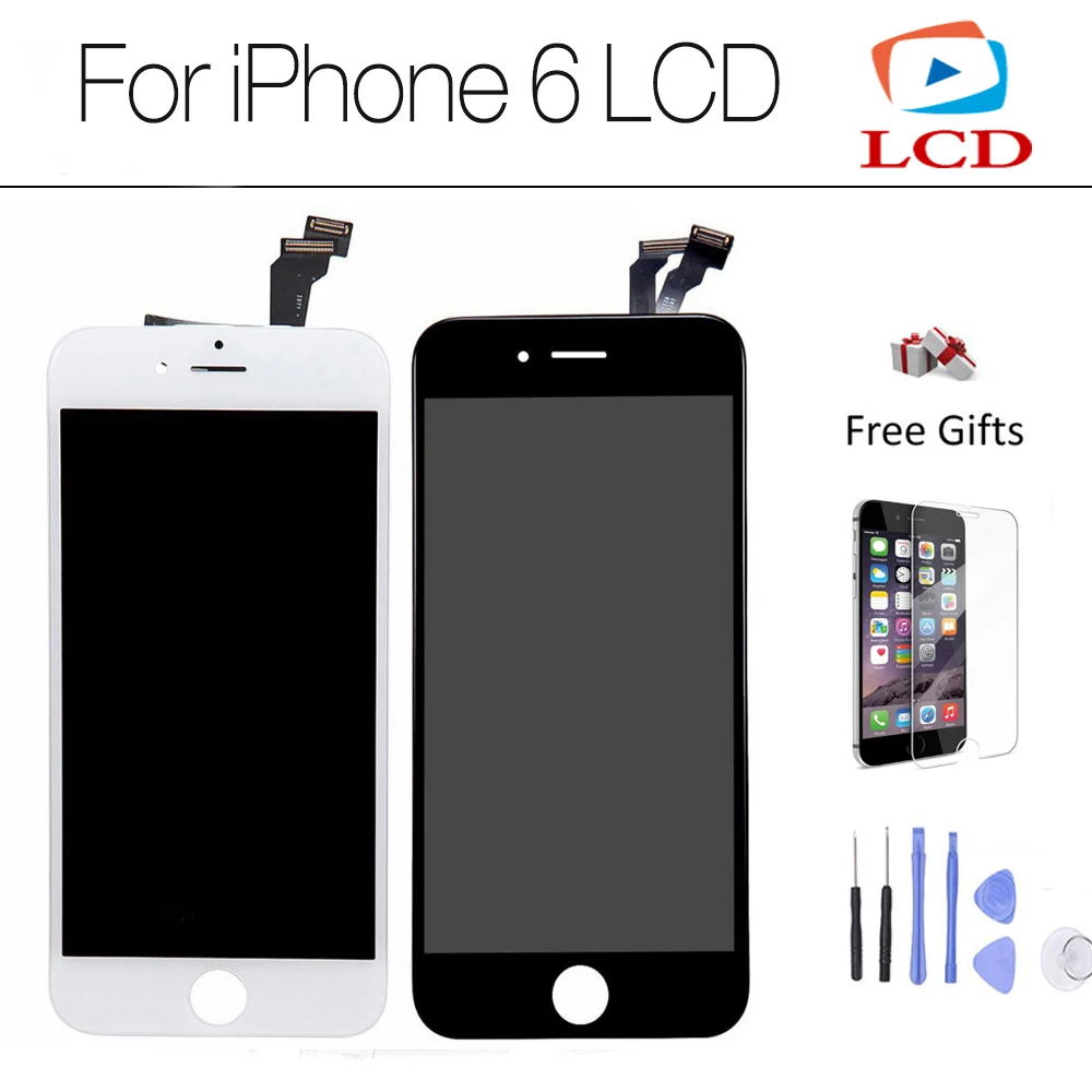CXD KX Дисплей С Сенсорным Экраном Для Apple Iphone 6 6G ЖК АААА Качество мертвых пикселей
