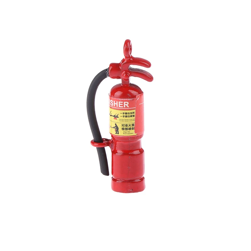 

Mini Resin Fire Extinguisher Dollhouse Miniature Toy Doll Food Kitchen Living Room Accessories 1:6 1:12 Scale