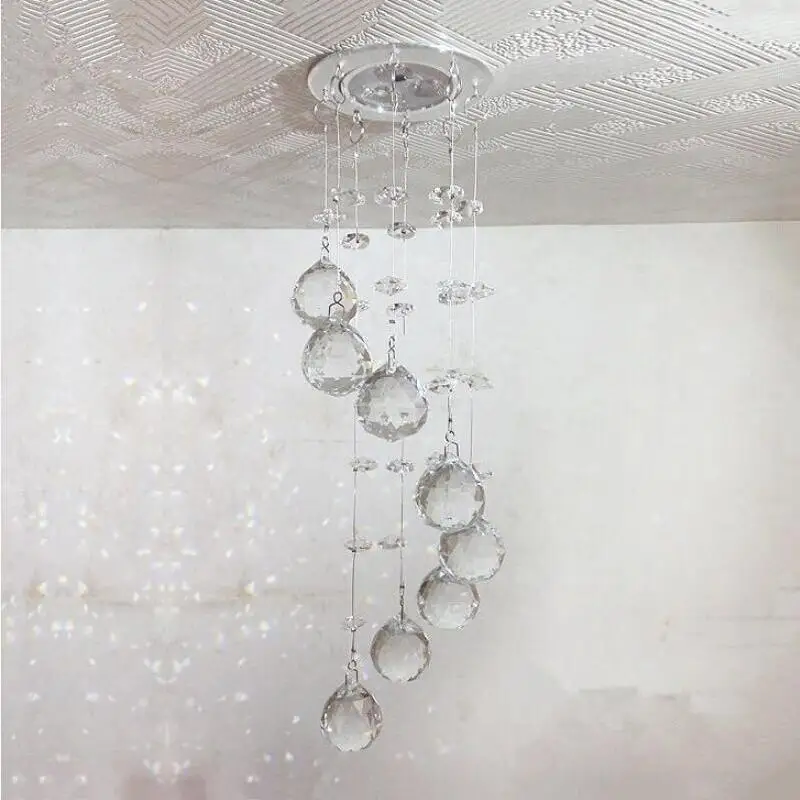 

New Suspension Hanging Crystal LED 3W mini Ceiling Lamp Corridor Balcony Aisle Hallway Lights Living Room Indoor Lighting