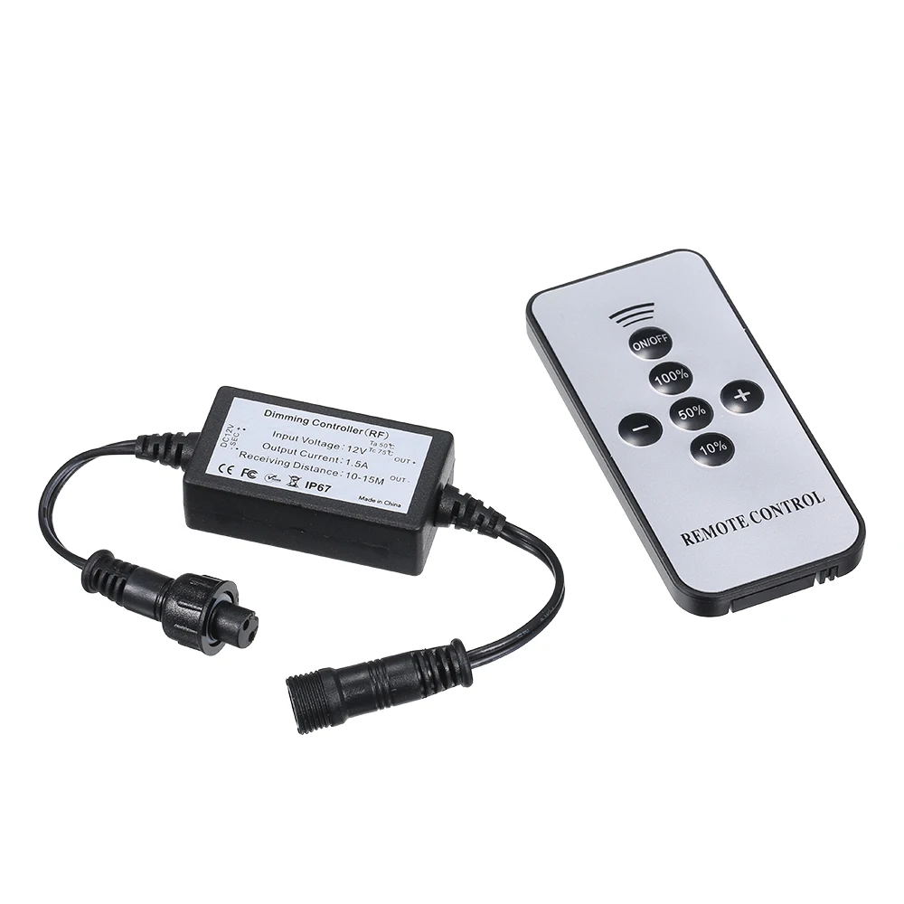 Tomshine DC12V 15 Вт Диммер модулятор комплект с пультом дистанционного управления Лер IP67 водонепроницаемый портативный светильник с регулируемой яркостью