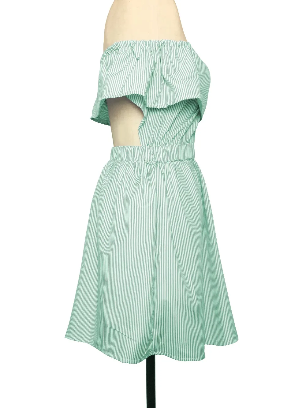 Летнее женское платье Fit and Flare спинки Vestido для девочек без бретелек Вечерние Slash