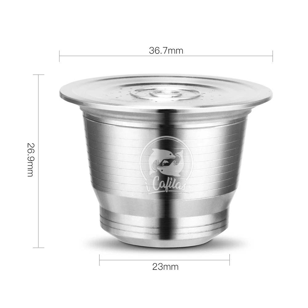 Нержавеющая Сталь Nespresso Кофе фильтр многоразовые капсулы нержавеющей тампер