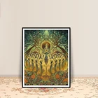 Пчелиная богиня, арт-деко, языческая медовая королева, поздравительная открытка, мифология, психоделические, Богемские, цыганские богини, плакаты и принты