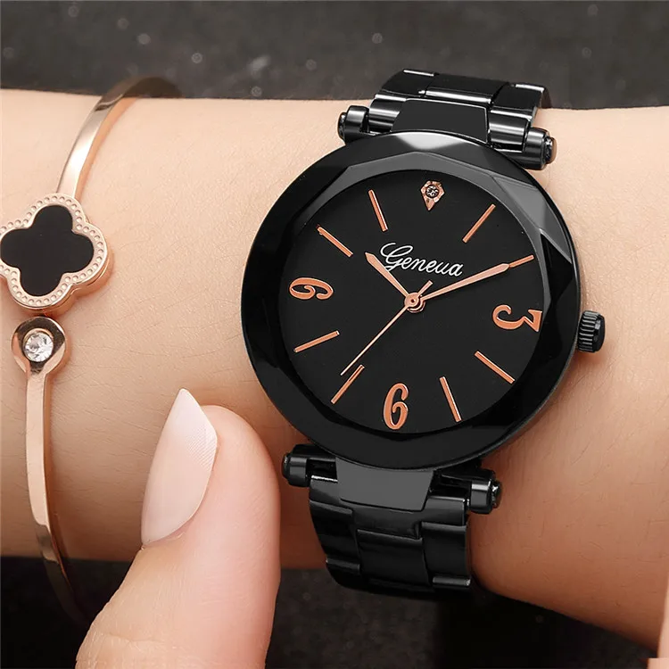 Top Brand Fashion Creative Watches Watch Women Stainless Steel Quartz For Ladies Clock zegarek damski relojes | Наручные часы