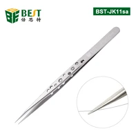 electronics industrial tweezers anti static esd curved straight tip precision stainless steel forceps phone repair hand tools