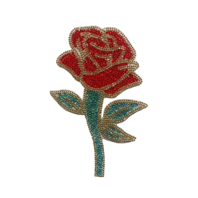 10 шт. аппликация для одежды сделай сам T2324|flower iron on|rhinestone appliqueiron on crystal |