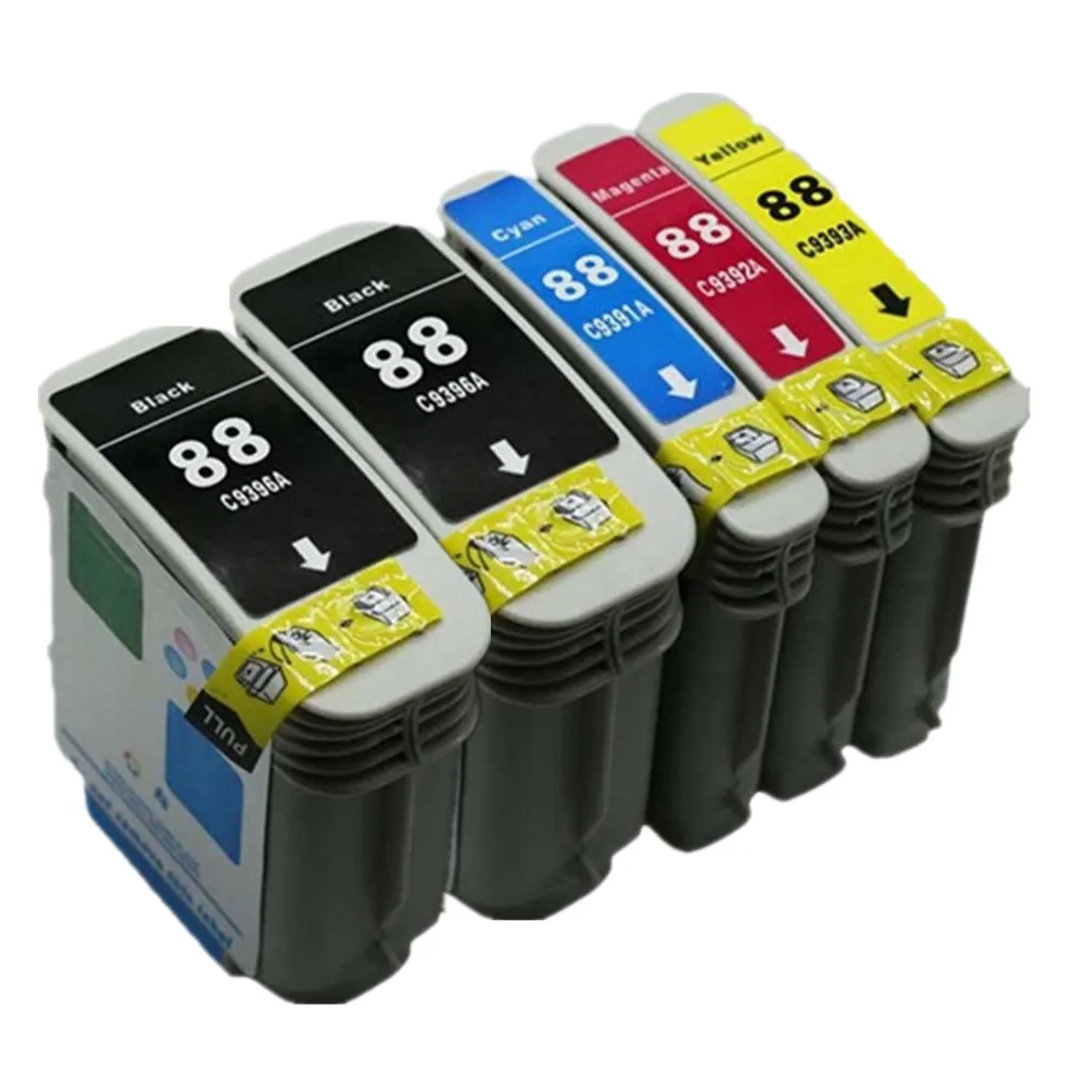 Замена чернильных картриджей для HP88 88 XL HP88XL 88XL C9396A C9391A C9392A C9393A Officejet Pro K550 K550dtn