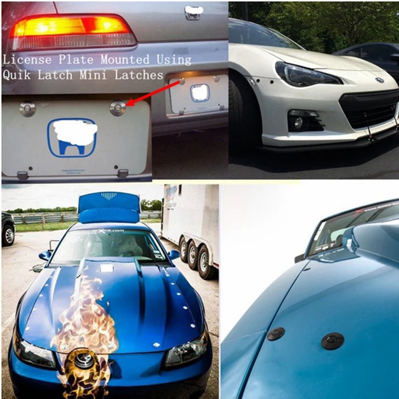 1 шт. Универсальный алюминиевый Автомобильный Замок для крышки капота |