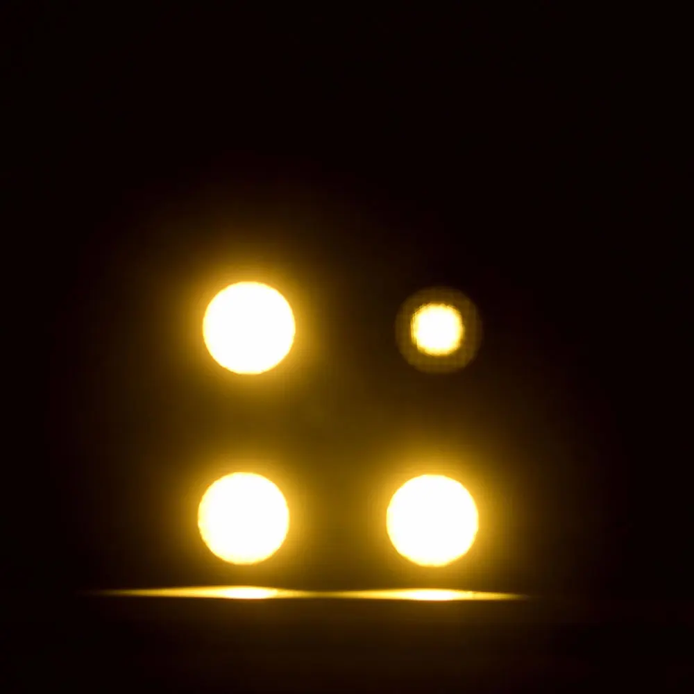4x100 Вт COB 4 глаза матричный светильник DMX512 теплый белый для просмотра
