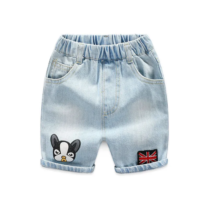 Детские джинсовые шорты для мальчиков и девочек летние хлопковые с
