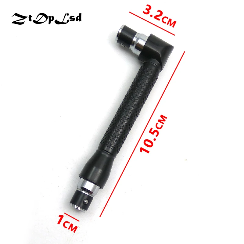 

1/4" Hex L-shape Mini Double Head Socket Wrench Suitable Routine 6.35mm Screwdriver Bit Utility Tool Car Machines Equipment Tool