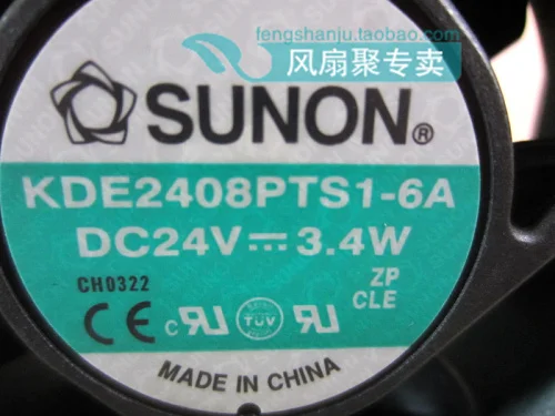 Для Охлаждения Sunon KDE2408PTB1 6 DC 24V 3 4 W Сервер вентилятор охлаждения 8 см 8025 80x80x25 мм 80