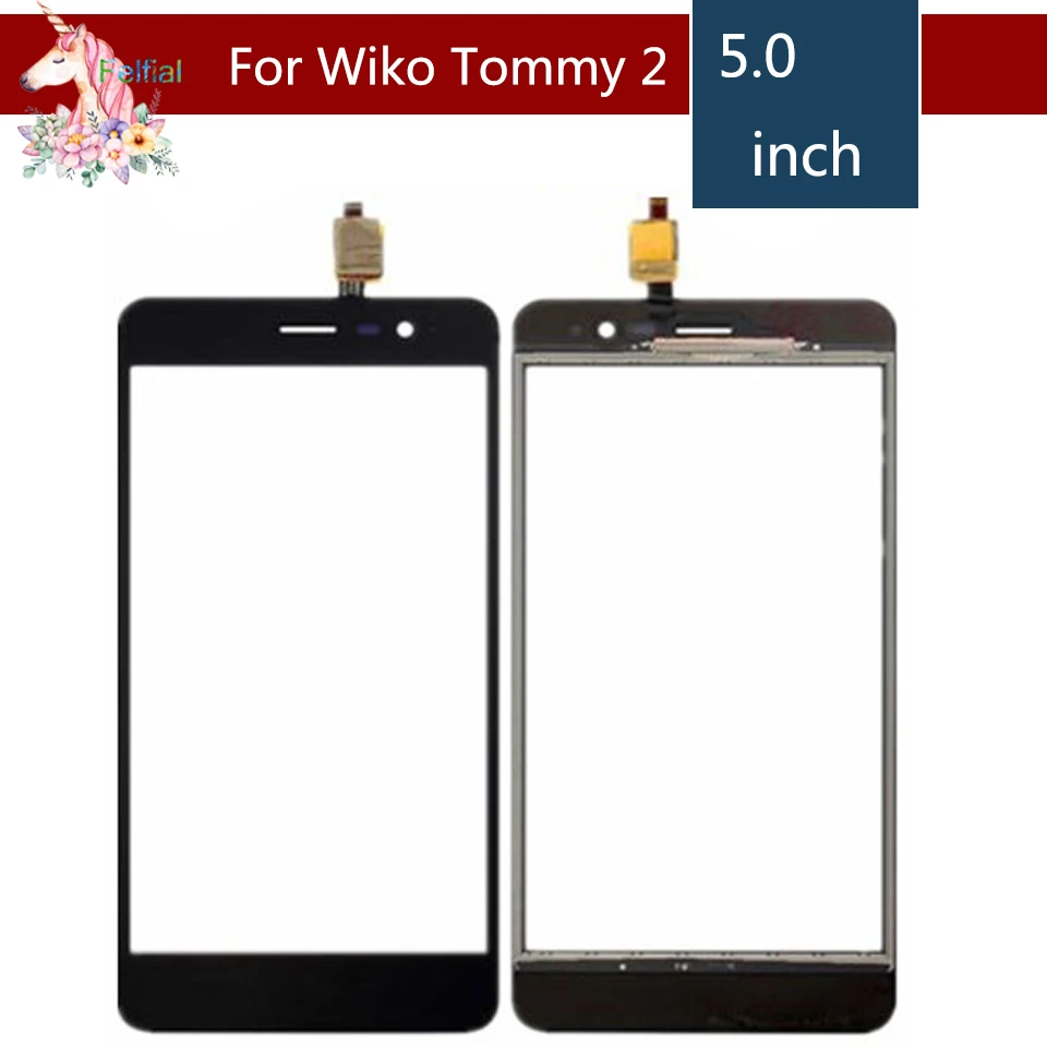 5 0 &quotдля Wiko Tommy 2 Tommy2 сенсорный ЖК-экран дигитайзер датчик Внешний стеклянный