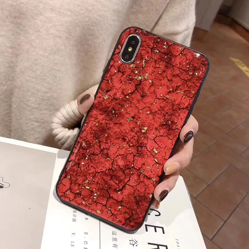 Блестящий Золотой фольгированный мраморный силиконовый чехол для Huawei Mate 20 Nova 3 3i