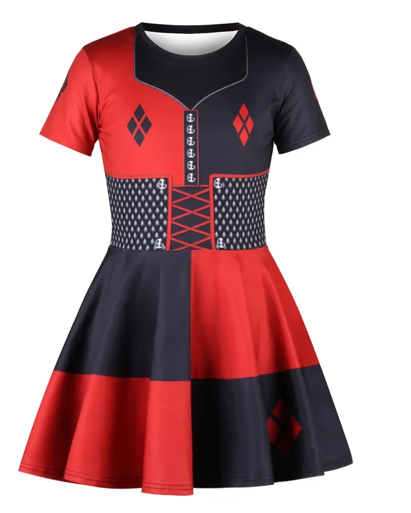 Daddy's Lil Manster отряд самоубийц Harley Quinn костюмы на Хэллоуин детская одежда для