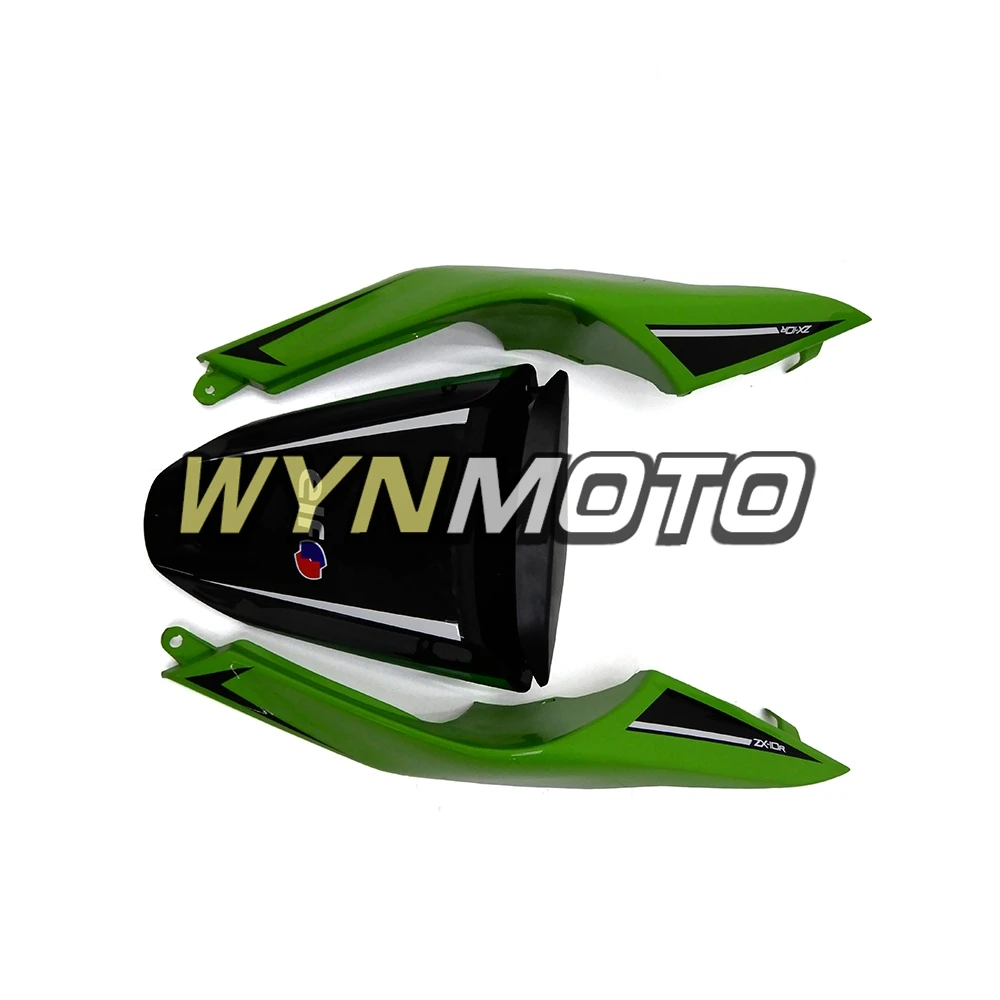 Полный комплект обтекателей черного и зеленого цвета для Kawasaki ZX-10R ZX10R 2008-2010 08 10