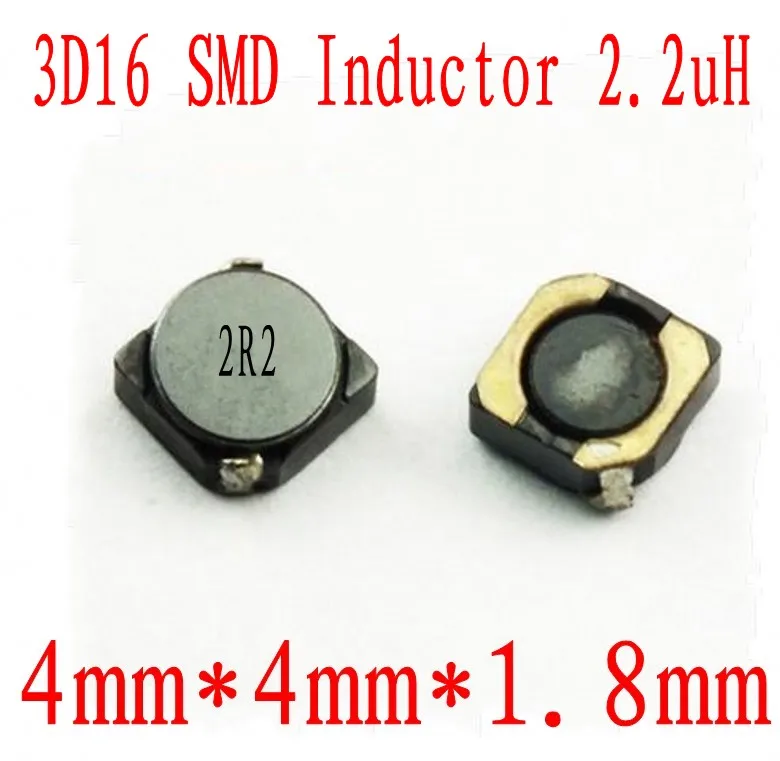 Новые SMD индукторы 3D16 1 8 мкГн чип индуктор 4*4*1000 мм CDRH 2R2 Защитная индуктивность