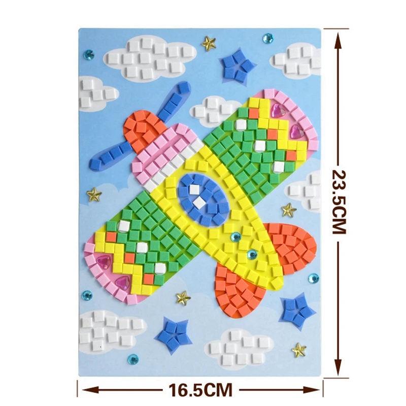MP469 3D DIY стикер s пазлы из пены мозаика креативная Наклейка Искусство EVA головоломка для детей ручной работы обучающая игрушка для детей игрушки Пазлы - Цвет: MP469