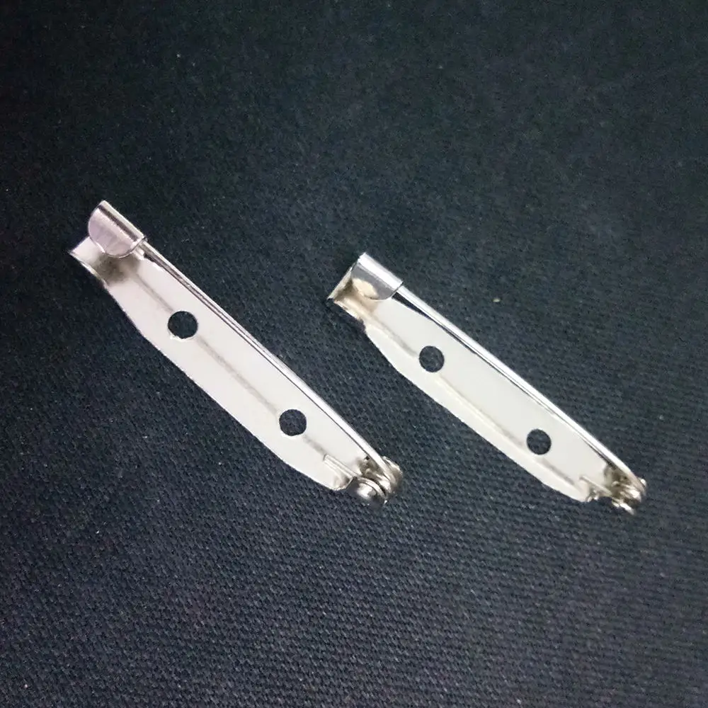 50pcs Silver Three Hole With Insurance Buckle Safety Pin Strong Discovery DIY Sewing Tool Accessories Clothing | Украшения и