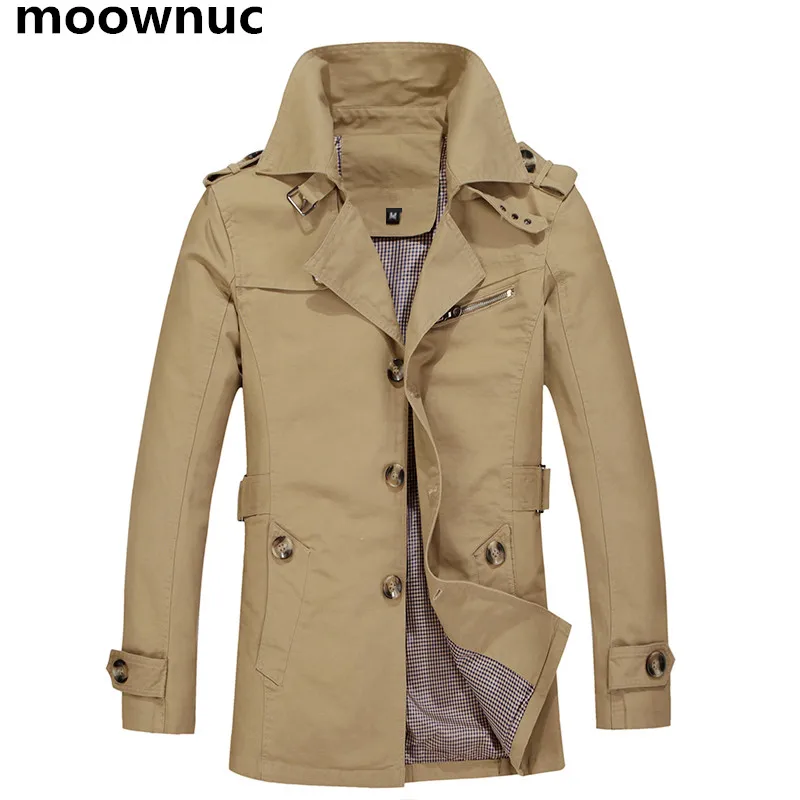 2018 autumn new Men's Business casual trench coat high quality jackets mens Fashion Windbreaker Male coats men plus size M-5XL | Мужская