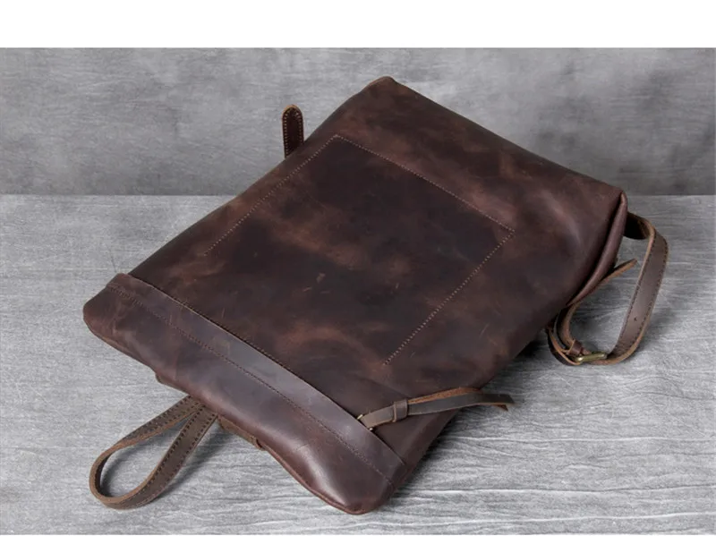 PNDME high quality fashion cowhide men's women's backpack casual simple daily light genuine leather black travel laptop bagpack