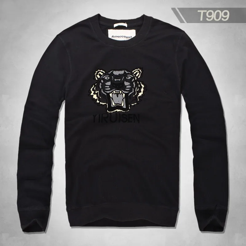 T909 Black Amercoast/весенне-осенний комплект с футболкой с длинными рукавами и круглым вырезом 90 - Цвет: T909 Black