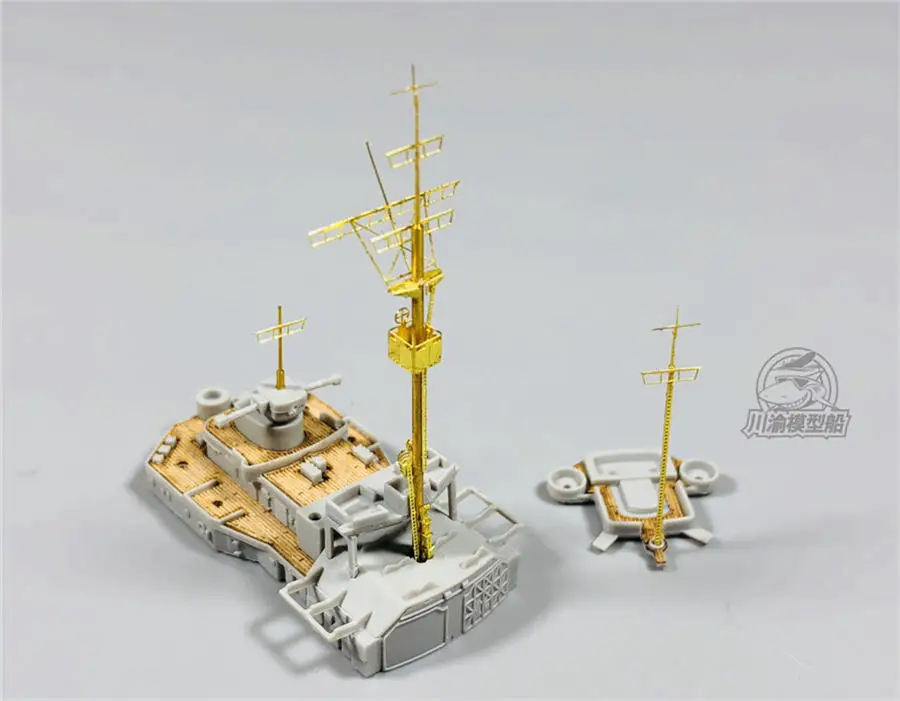 Metal Mast Detail-Up Set for 1/700 Scale German Bismarck Ship Model Kit General Use