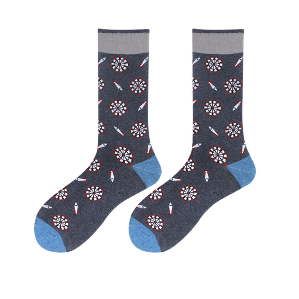 wheel socks Мужские хлопковые яркие Носки с рисунком панды, собаки, акулы, Новые забавные носки, креативные крутые носки для суши, миска для черепахи, носки Ne91728 - Цвет: wheel socks