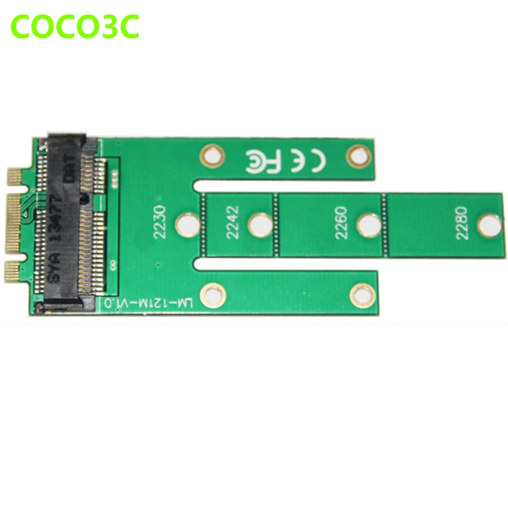Online NGFF Zu MSATA Slot Adapter M.2 B + M Schlüssel Zu Mini PCIe SATA SSD Karte Für Sandisk X400 Z400s Samsung 850 EVO PM851