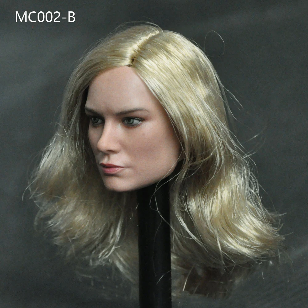 3 вида стилей, 1/6, MC002, Brie Larson, женская голова, лепка с длинными волосами, для 12 дюймов, фигурки, тела, аксессуары, игрушки, подарки