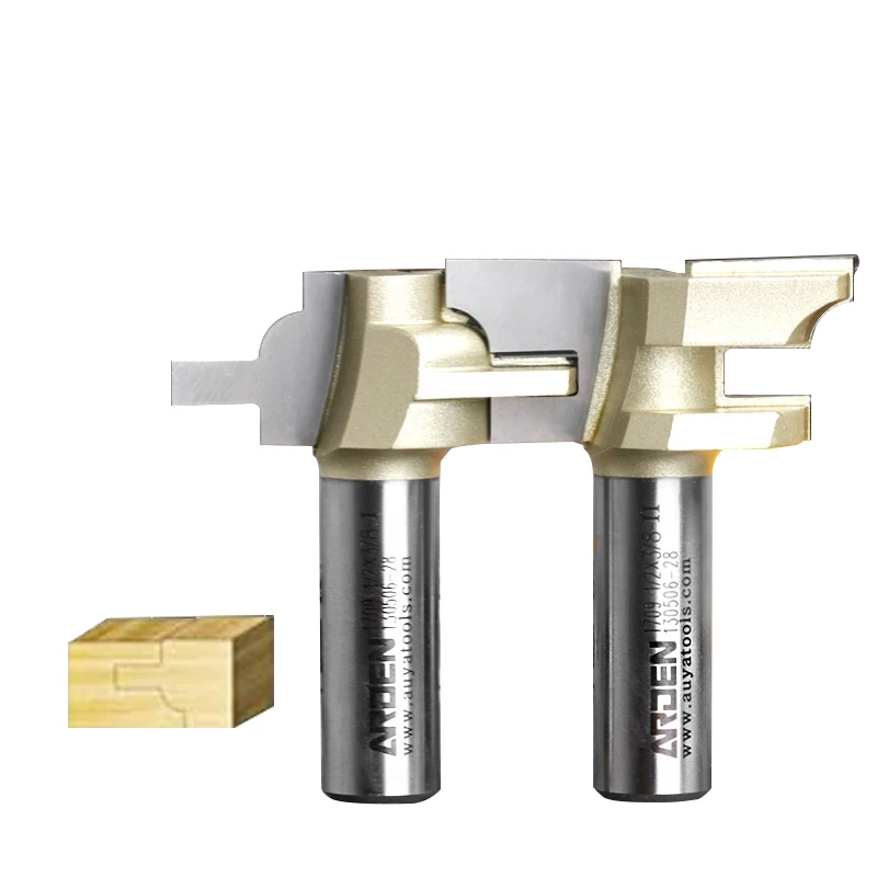2 шт./компл. бит для шпунтового соединения Arden Router Bit - 1/2*3/8-I 1/2*3/8-II -1/2 дюйма Shank-Arden