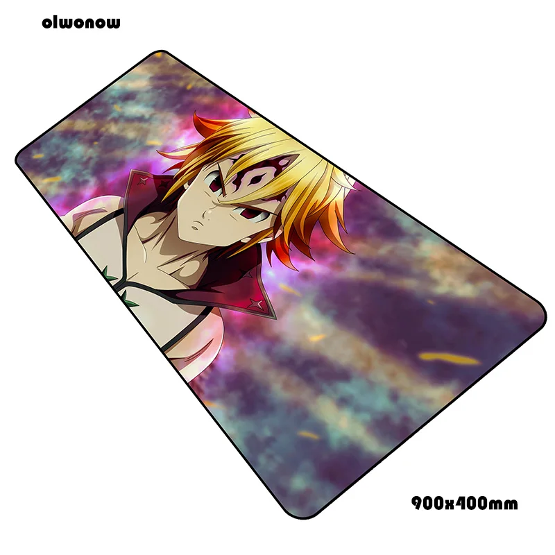 Size 900x400x3mm Nanatsu no taizai padmouse 900x400x3 мм игровой коврик для мыши мышь под заказ геймер компьютерный стол мальчик подарок коврик notbook mousemate pc - Цвет: Size 900x400x3mm
