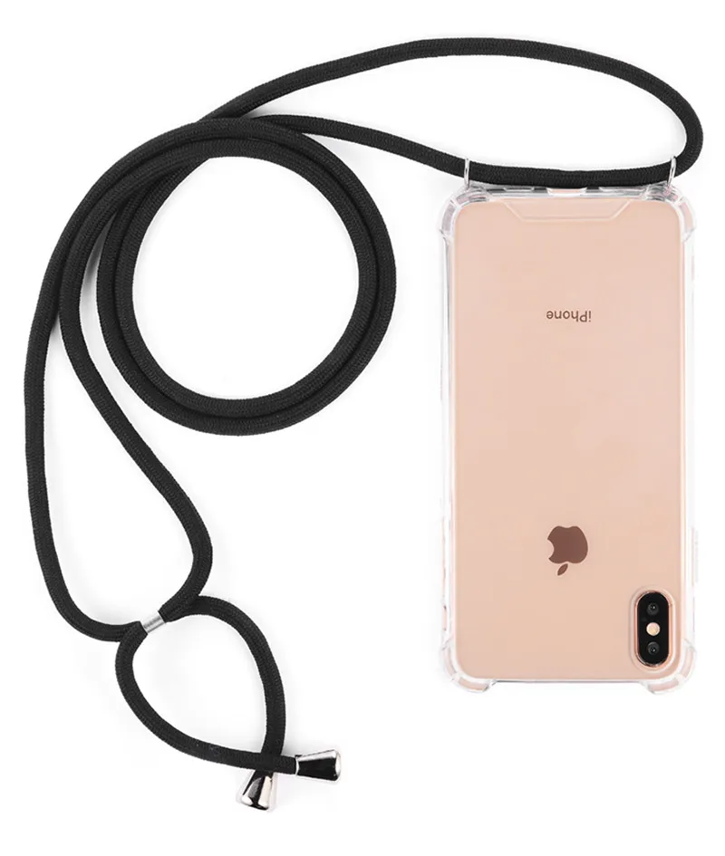 Для huawei P30 Pro P20 Lite Прозрачный чехол для сотового телефона ожерелье-шнурок с