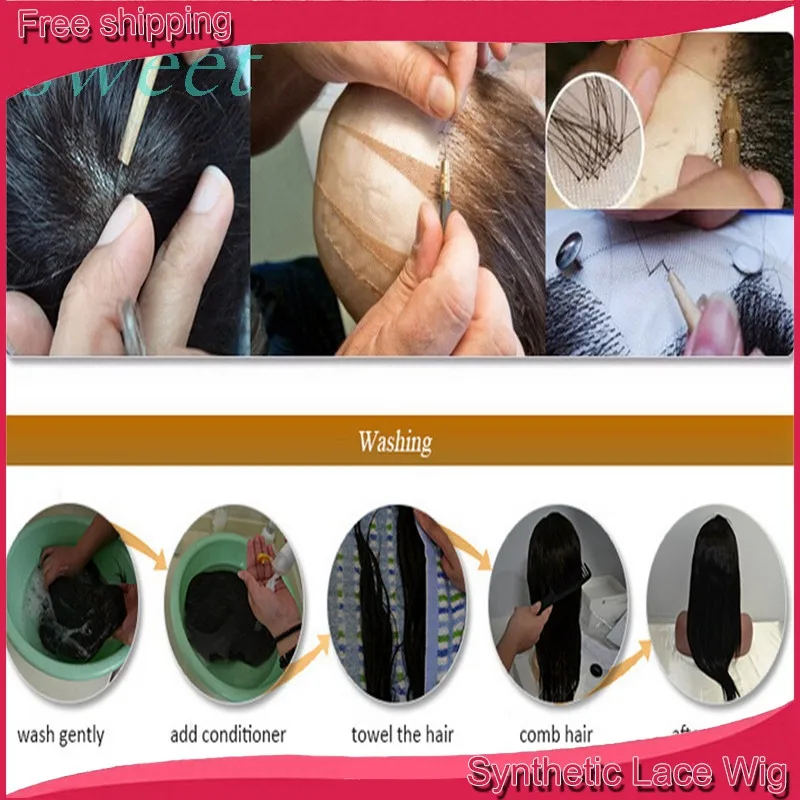 Дешевые Парик Продажи Волокна Странный Фигурные Парики Синтетический Фронта