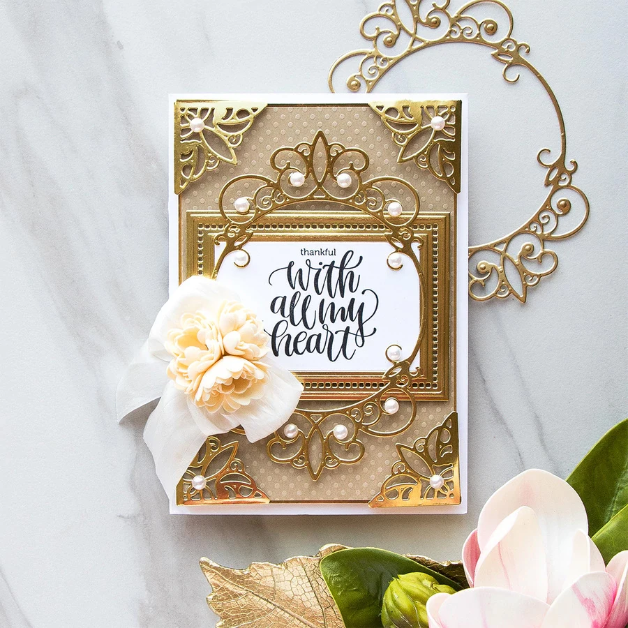 Easywish резки металла умирает с пресс-формы 8 pcsRectangular frame Записки бумаги craft нож