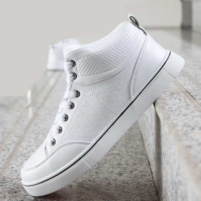 Мужская обувь 2017 повседневная с высоким верхом для скейта Модные ботильоны