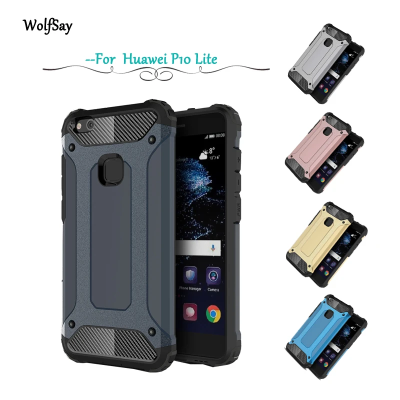 

For Huawei P10 Lite Case Shockproof Armor Rubber Hard PC Phone Case For Huawei P10 Lite Back Cover For Huawei P10 Lite P20 Lite