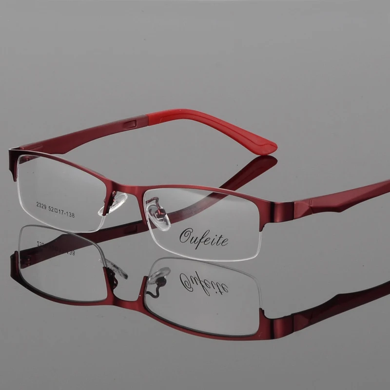 

Half Rimless Unisex Eyeglasses Frame Optical Prescription Semi-Rim Glasses Frame For Women's Eyewear Female Armacao Oculos 2019