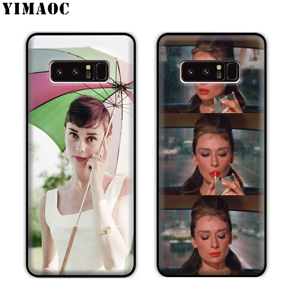 Мягкий силиконовый чехол YIMAOC Одри Хепберн для samsung Galaxy S10 S10e S9 S8 Plus S7 S6 Edge J6 |