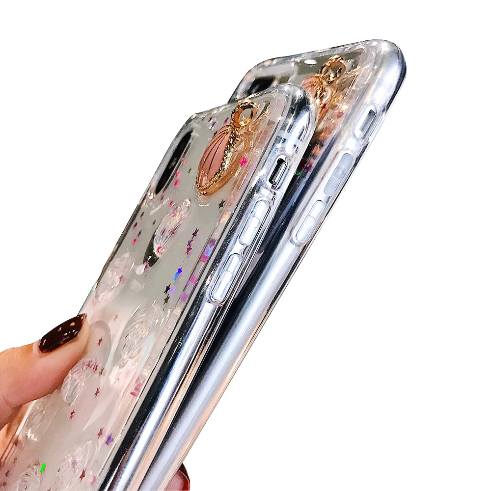 NYFundas Luxury Conch Shell For iPhone 8Plus 7 6 S Plus X 10 Case Silicone Soft Back Cover Fashion Clear Accessory Smartphones |
