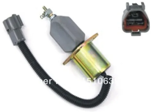 Fuel Shutdown Solenoid Valve 1751ES-12A3UC12B1S SA-4673-S 129953-77811 for Hyundai Excavator R60-5 Yanmar engine model 4TNE-94 |