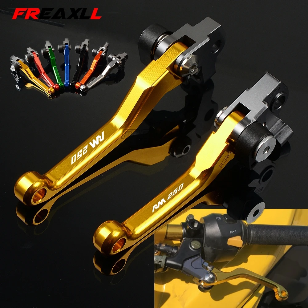 Для Suzuki RM250 RM 250 1996 1997 1998 1999 2000 2001 2002 2003 2008 CNC мотоциклетные складные рычаги