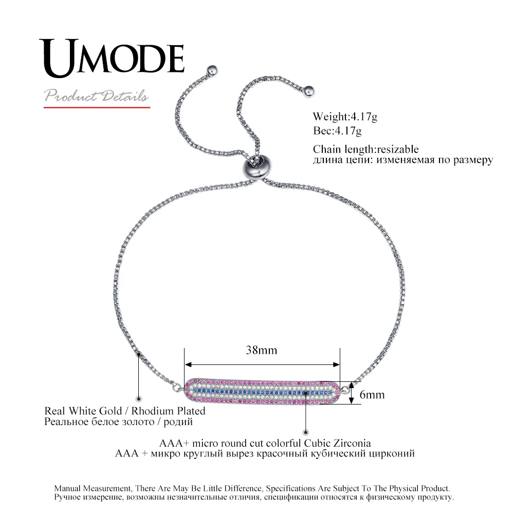Женские винтажные браслеты UMODE UB0101B милые с длинными звеньями Цепи