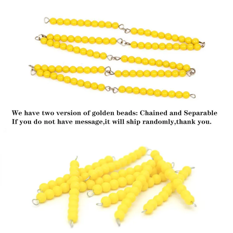 

Math Montessori Materials Montessori Golden Beads Preschool Educational Learning Toys For Children Juguetes Brinquedos MG1144H
