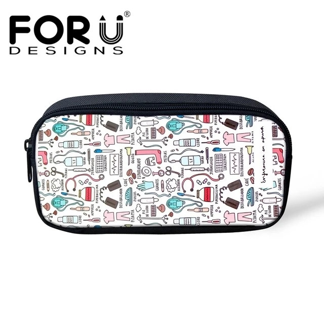 FORUDESIGNS/Профессиональная женская Косметическая чехлы Сумки косметички с героями