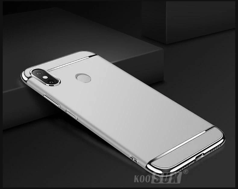Silver Гибридный съемный чехол для Xiaomi Redmi Note 6 Pro, жесткая защитная задняя крышка для Xiaomi Redmi 6 Pro, противоударный чехол для телефона Funda - Цвет: Silver
